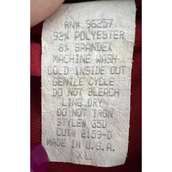 Perseption Concept Vintage Red Dress Rhinestone Ring Detail XL Valentines Day - Picture 6 of 7